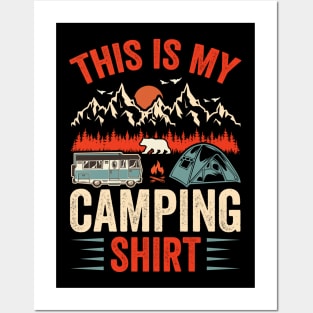 Funny Camping Shirt - This is My Favorite Camping Posters and Art